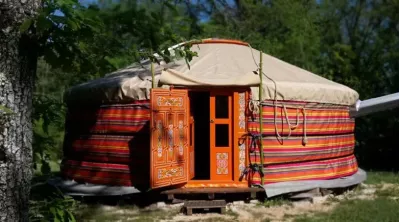 Photo Yourte - Bois et Toile